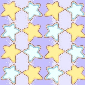 Holiday Sugar Cookie stars purple