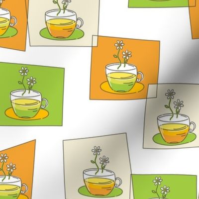 Cute Doodled Herbal Teacups