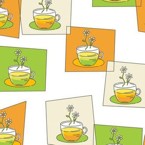 Cute Doodled Herbal Teacups