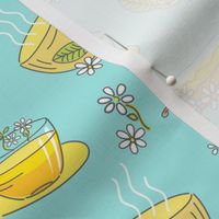 Cute Doodled Herbal Teacups