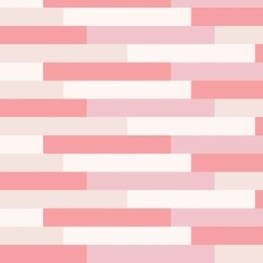 Multi-Colored Geometric Bricks in Pink