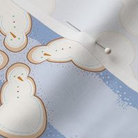 Holiday Sugar Cookie Snowmen blue