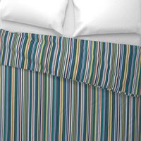 Bayadere - Vertical Stripes - Dark Multicolor (Coastal Chic)