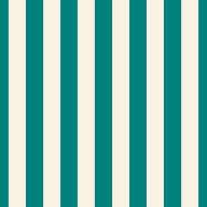 Cabana Stripes - Emerald - Large (Coastal Chic)