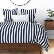 Cabana Stripes - Navy - Large (Coastal Chic)