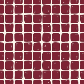 Minimal Grid in Cranberry