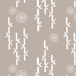 Bamboo forest in neutral colors