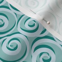 Sea Swirls - Light Blue (Coastal Chic)