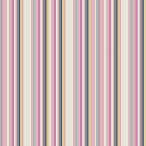 Kaleidoscope Stripe - Multi Color Stripe with Pink, Green, Yellow, Navy, and Cream