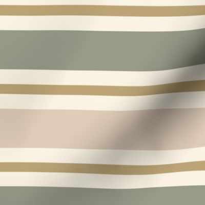 Yacht Club Stripes - Sandcastle - Large (Coastal Chic)