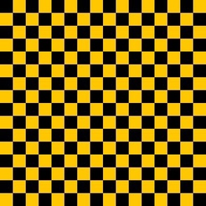 1/2 in Checkerboard black and Mikado yellow