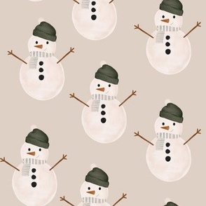 Neutral Snowman Holiday