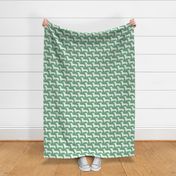 large - Dachshunds - Sausage dog - white and Jade Mint green - Weiner Wiener dogs pets pet cute simple silhouette