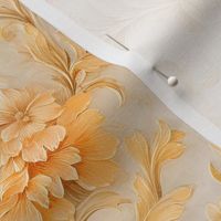 orange shabby rococo