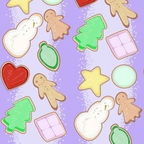 Holiday Sugar Cookies purple
