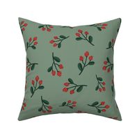 Holiday Berries Green 12 inch