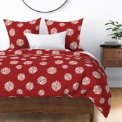 Christmas Polka Dots Red 12 Inch