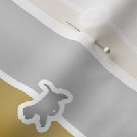 West Highland White Terrier Bead Chain - silver gold