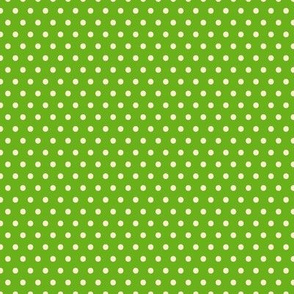 Green & Cream Polka-Dot