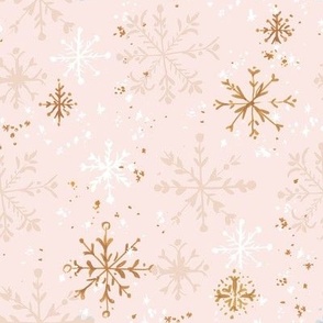 snowflakes blush 8in