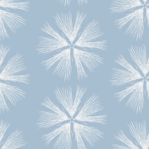 Jumbo Pine Needle Pinwheel Stripes in Sky Blue