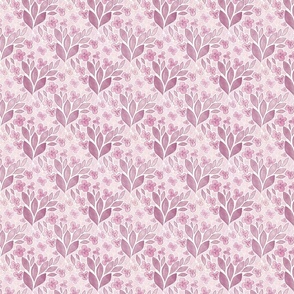Pink Hydrangea - Warm Off White - Small
