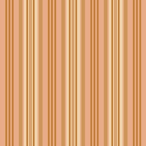 Small Stripe Pink Caramel Cream