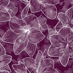 Artistic Lines - Floral Fabric by the Yard