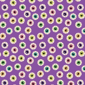 eyeballs on purple 1 and half inch