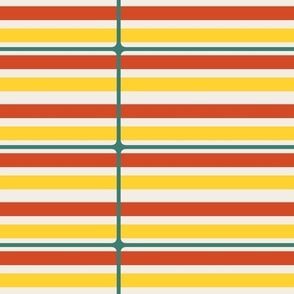 multicolor stripes / retro stripes / large