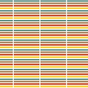 multicolor striped tile/ small