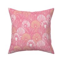 4” Colorful Limpet Fish Scales in Monochromatic Pink, Tropical Opihi Collection