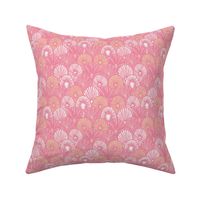 2” Colorful Limpet Fish Scales in Monochromatic Pink, Tropical Opihi Collection