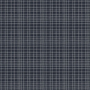 Hand-drawn grid lines white on dark gray small scale