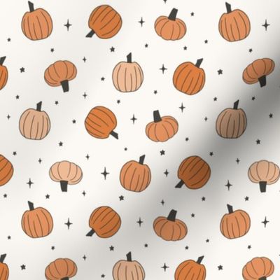 magical pumpkin patch | playful pumpkins & stars fall Halloween print