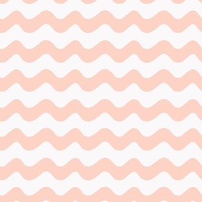 peachy pink waves