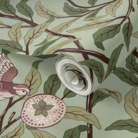 BIRD AND POMEGRANATE IN FIG AND THYME - WILLIAM MORRIS