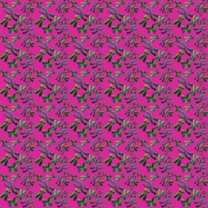 Chromosomal Calico - Hot Pink