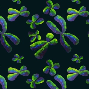 Floating Chromosomes - Dark Forest Green