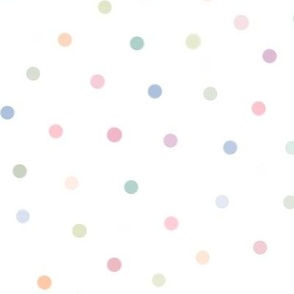 Scattered Rainbow Dots