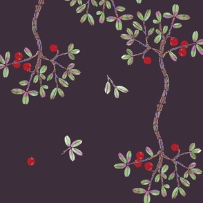 Bonsai Tree - lingonberry [deep red] large