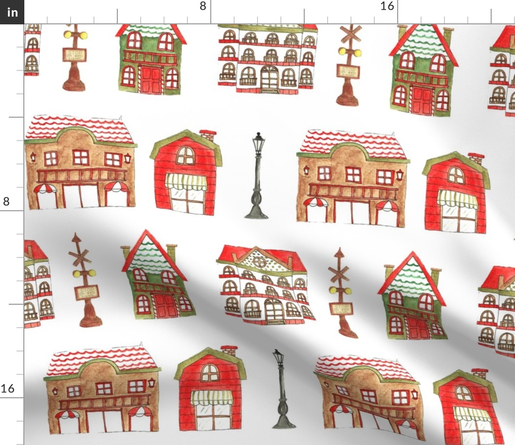 Christmas Town Houses