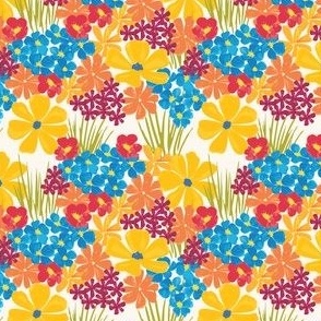 bright meadow flowers on offwhite background (small)