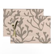 Cascade Cove Coral: Organic Elegance in Light Peach background