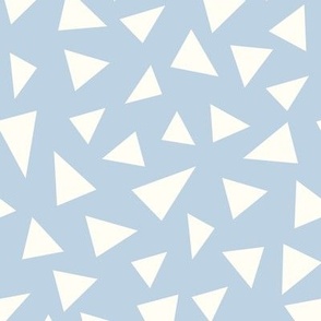 Light Blue Geometric Triangles