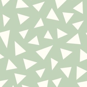 Mint Green Geometric Triangles