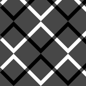 Black and White Geometric Zig Zag Stripes