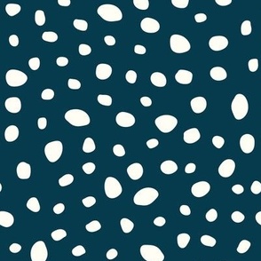 Modern Polka Dots Blue