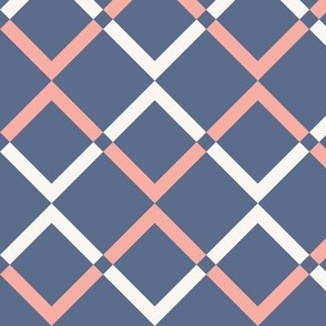 Pink and Blue Geometric Zig Zag Stripes