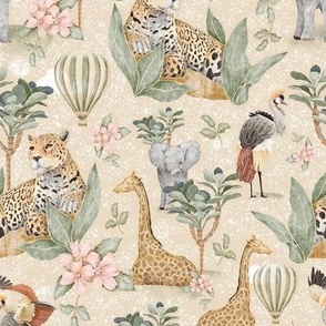 Safari Dreams - Hero - Beige Textured Background